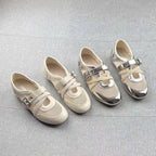 Damen modische Sneaker mit elegantem Riemchen-Design und atmungsaktiver Netzstruktur R&B