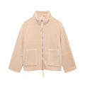 Damen Kuschelige Fleecejacke mit hohe Kragen und praktischen Taschen R&B