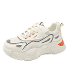 Damen Sportliche Chunky Sneakers mit atmungsaktiver Netzstruktur und schwerer Profilsohle R&B