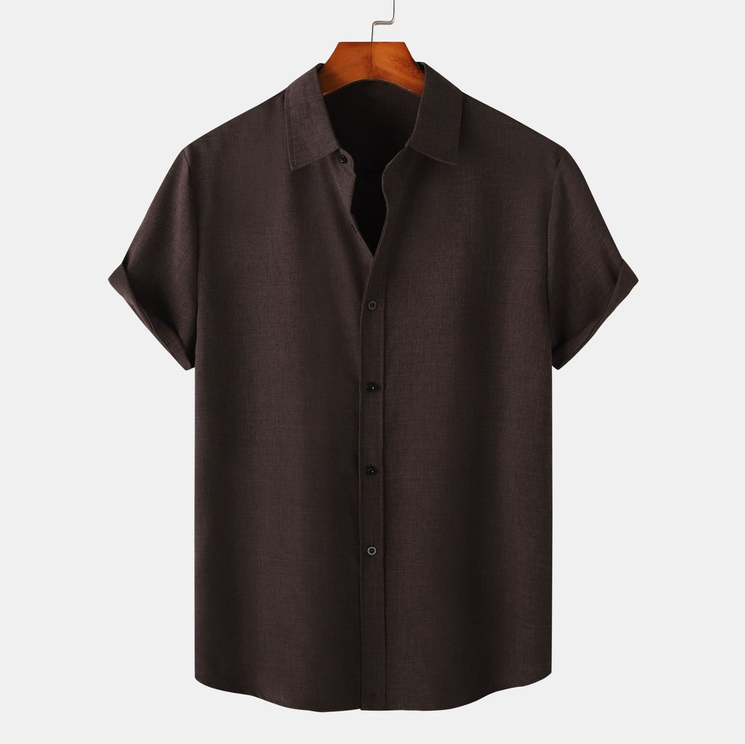 Herren Kurzarmhemd aus atmungsaktiver und komfortabler Baumwolle mit elegantem Design R&B