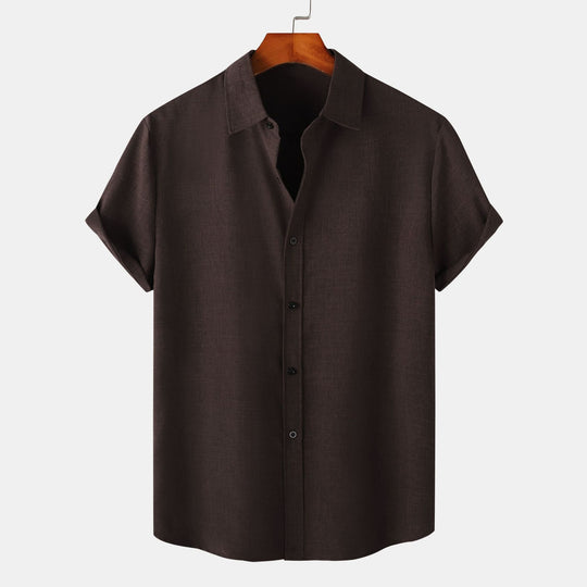 Herren Kurzarmhemd aus atmungsaktiver und komfortabler Baumwolle mit elegantem Design R&B