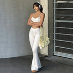Damen Modische Flared Pants aus innovativem Stretch-Material R&B