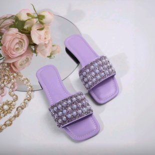 Damen Glamouröse Slides mit funkelnden Strassdetails R&B