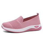 Damen Bequeme Slip-On Schuhe mit atmungsaktivem Strickdesign R&B