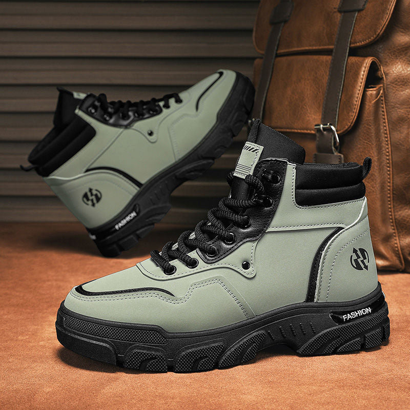 Damen Modische High-Top Sneakers mit robustem Sohlenprofil R&B