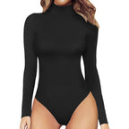 Damen Langärmliger Rollkragenbody R&B