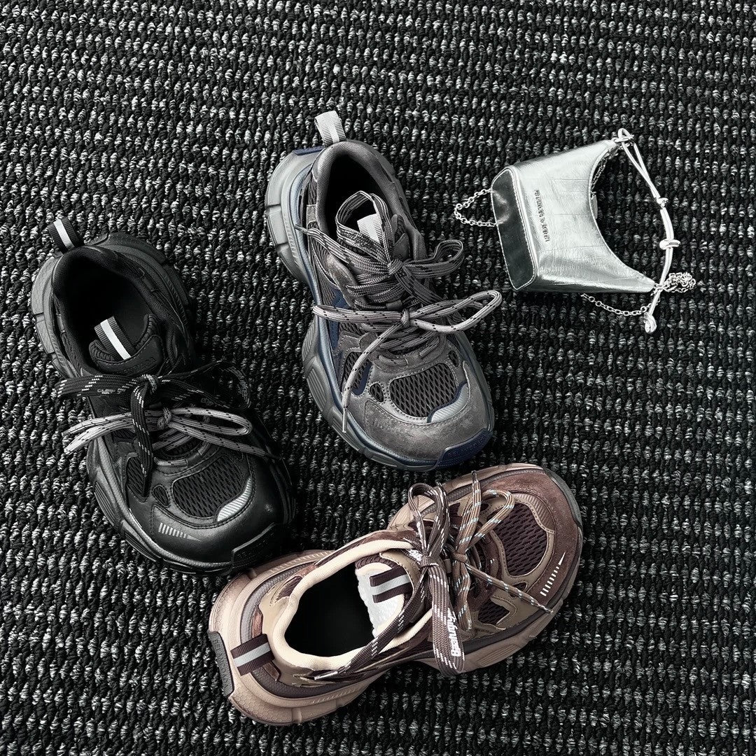 Damen Sportliche Lauf-Sneaker mit atmungsaktivem Mesh und dämpfender Sohle R&B