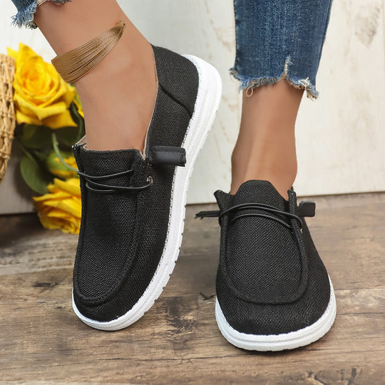 Damen Slip-On Sneakers mit elastischem Riemen R&B