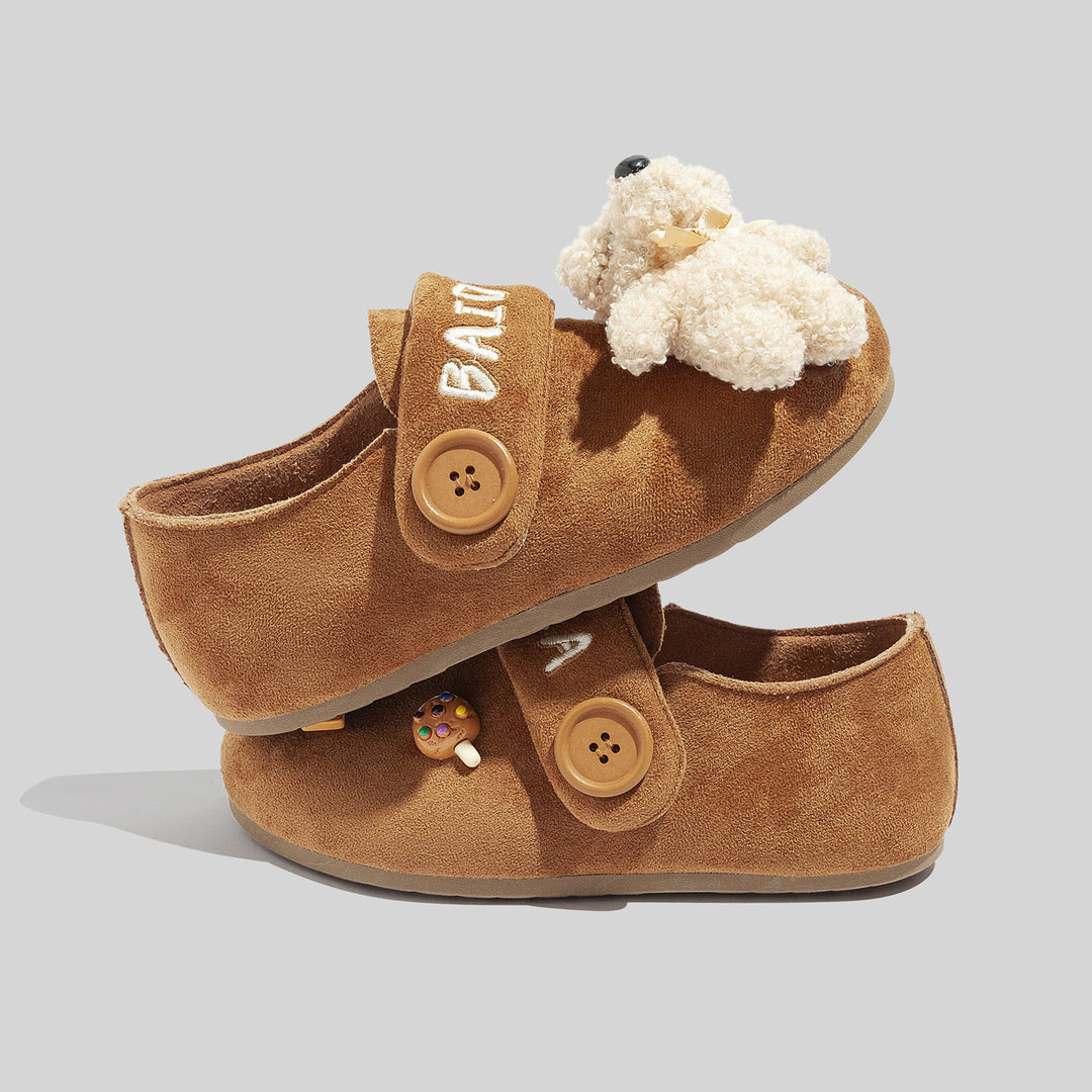 Damen Clogs mit niedlichen Tierapplikationen und Knopfverschluss R&B