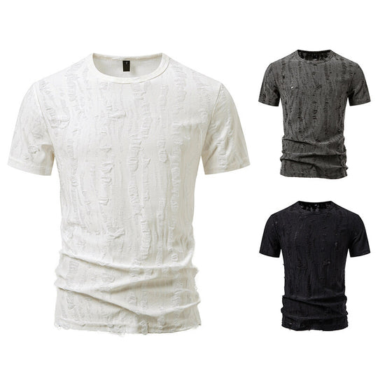 Herren T-Shirt mit strukturiertem Vintage-Design R&B
