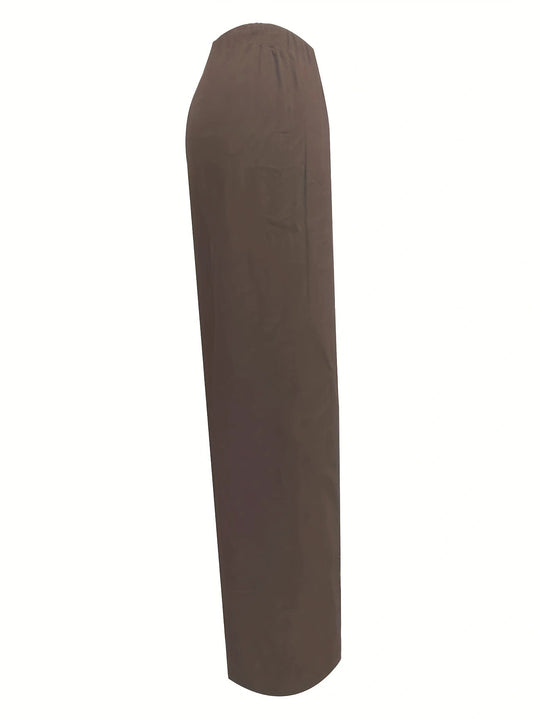 Damen Weite Sommerhose mit elastischem Bund und lockerer Passform R&B