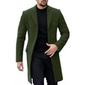 Herren eleganter Wollmantel mit modernem Schnitt und praktischen Taschen