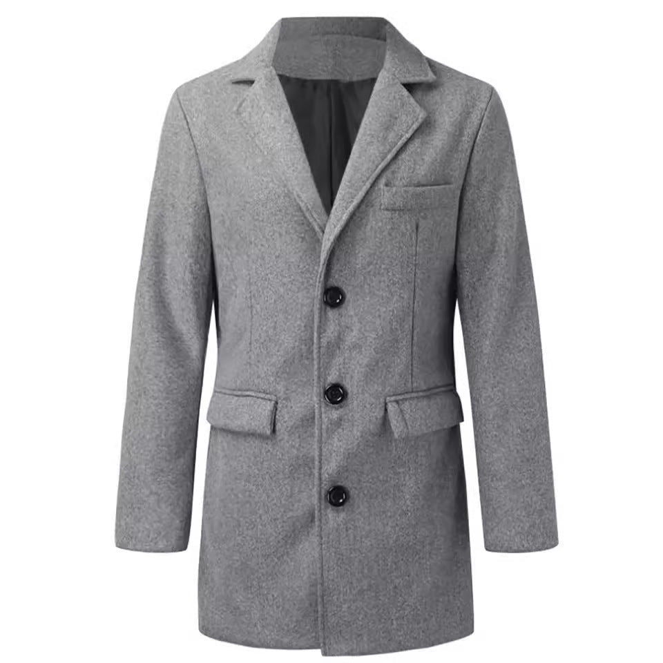 Herren Wollmantel modern