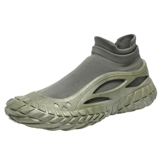 Damen Sportliche High-Top Sneaker mit atmungsaktivem Strickmaterial R&B