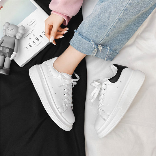 Damen Modische Plattform-Sneakers mit hochgezogener Sohle R&B
