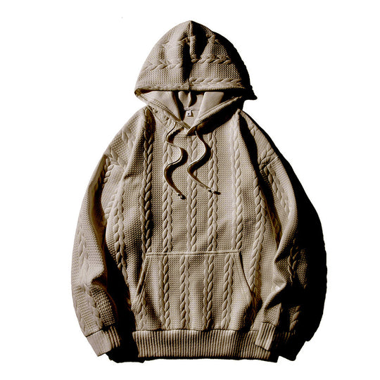 Herren Kapuzenpullover mit strukturiertem Muster R&B