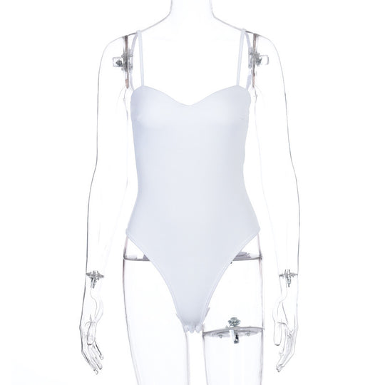 Damen elegantes Body mit verstellbaren Trägern R&B