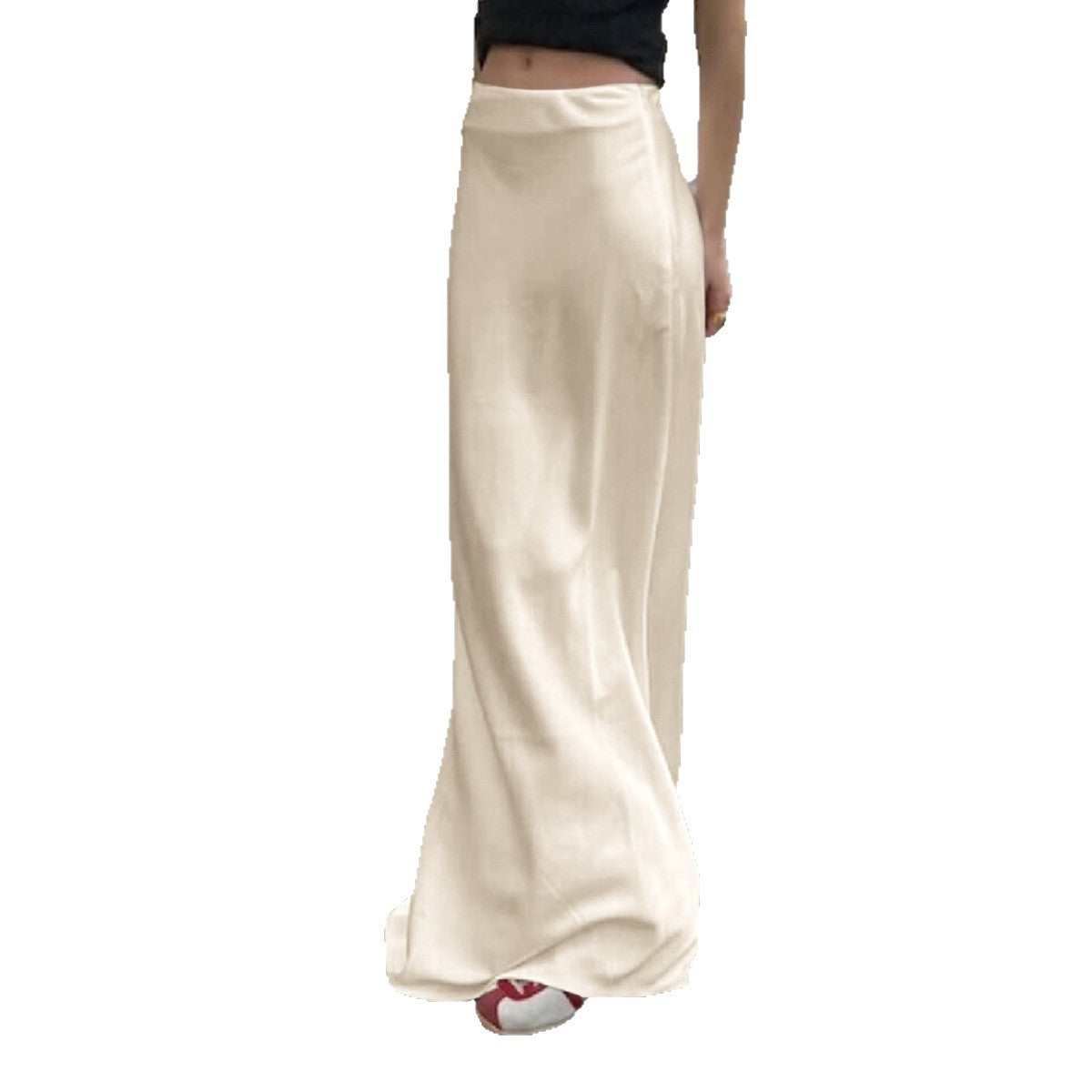 Damen Elegante Maxirock mit fließendem Schnitt und hohem Taillenbund R&B