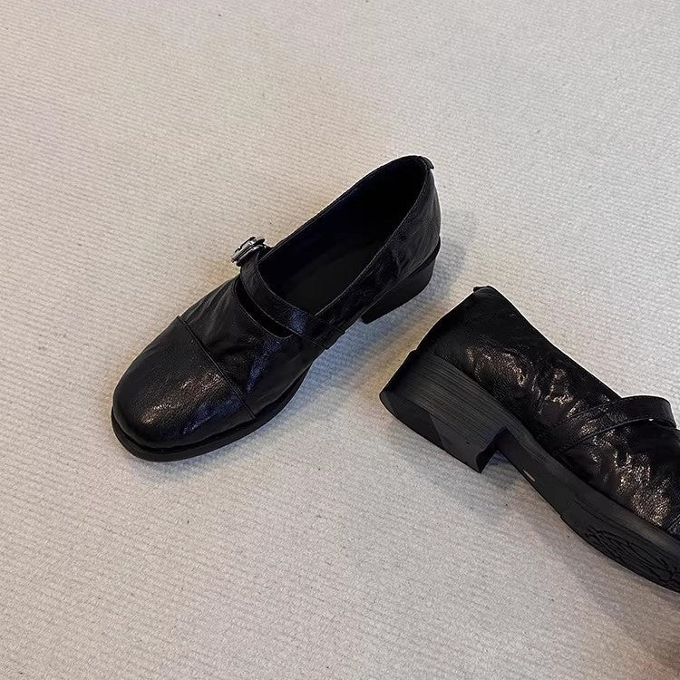 Damen Komfortable Mokassins mit modischem Schnallen-Detail R&B