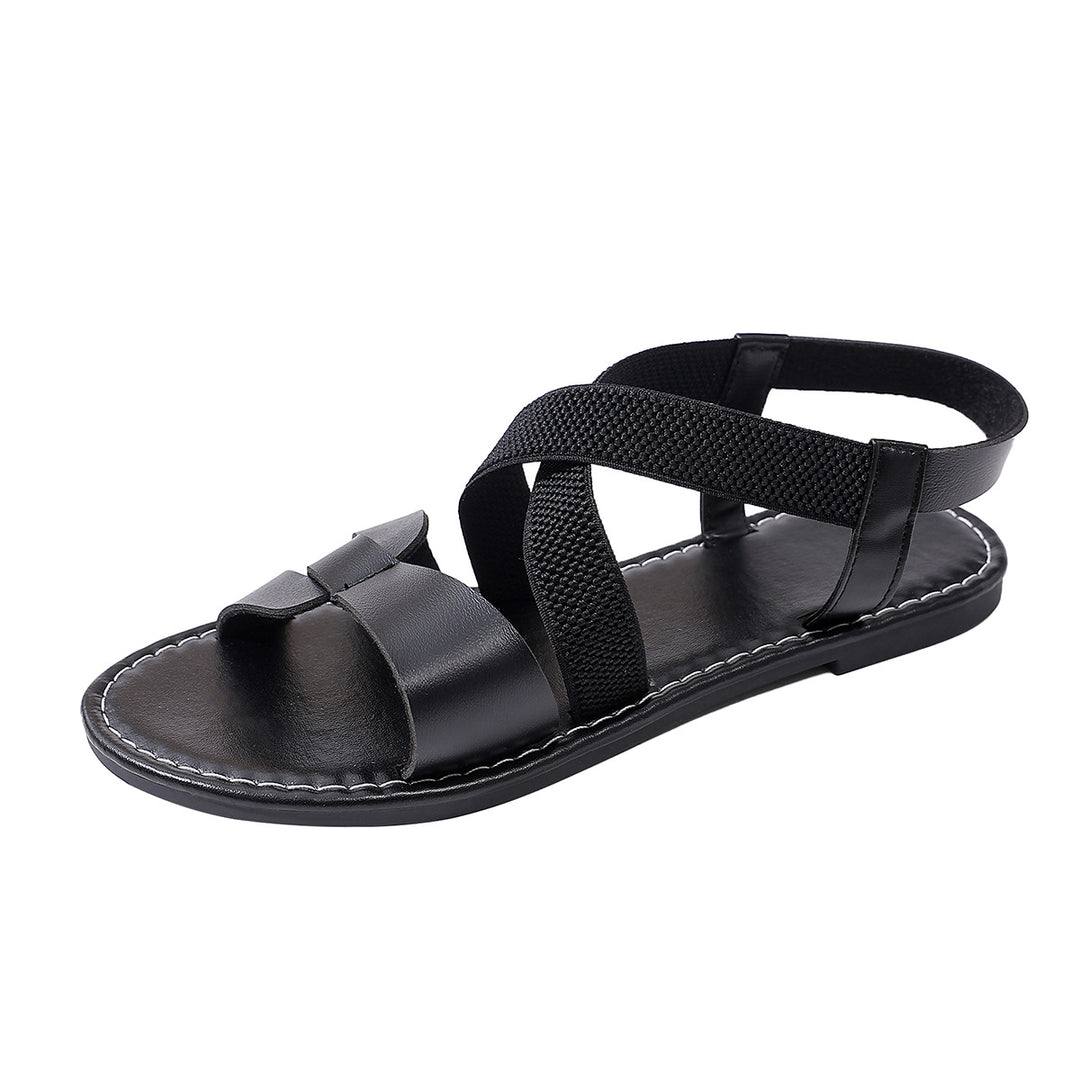 Damen Fashion Sandalen mit Riemchen und elastischen Einsätzen R&B