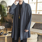 Herren lässige Kimono-Jacke mit elegantem Schnitt und weichem GewR&Be R&B