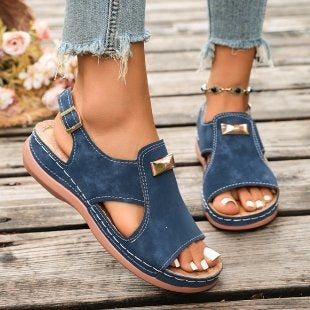 Damen Komfortable Sandalen mit verstellbarem Riemendesign R&B