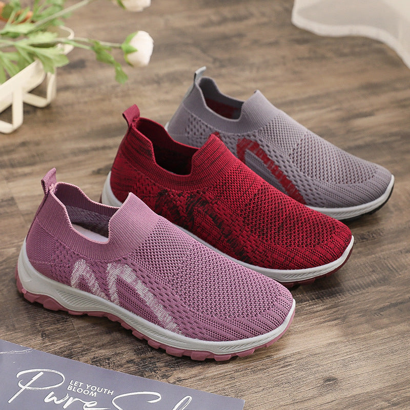 Damen Atmungsaktive Sneaker mit elastischem Einstieg und rutschfester Sohle R&B