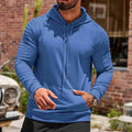 Herren Sport-Hoodie mit innovativer Textur und funktionalem Schnitt