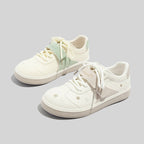 Damen Sneakers mit floralem Design und praktischem Klettverschluss