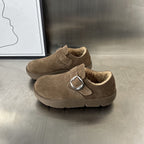 Damen Gemütliche Clogs mit weichem Futter und modischem Schnallenverschluss R&B