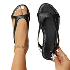 Damen Elegante Mules mit offenem Zehenbereich R&B