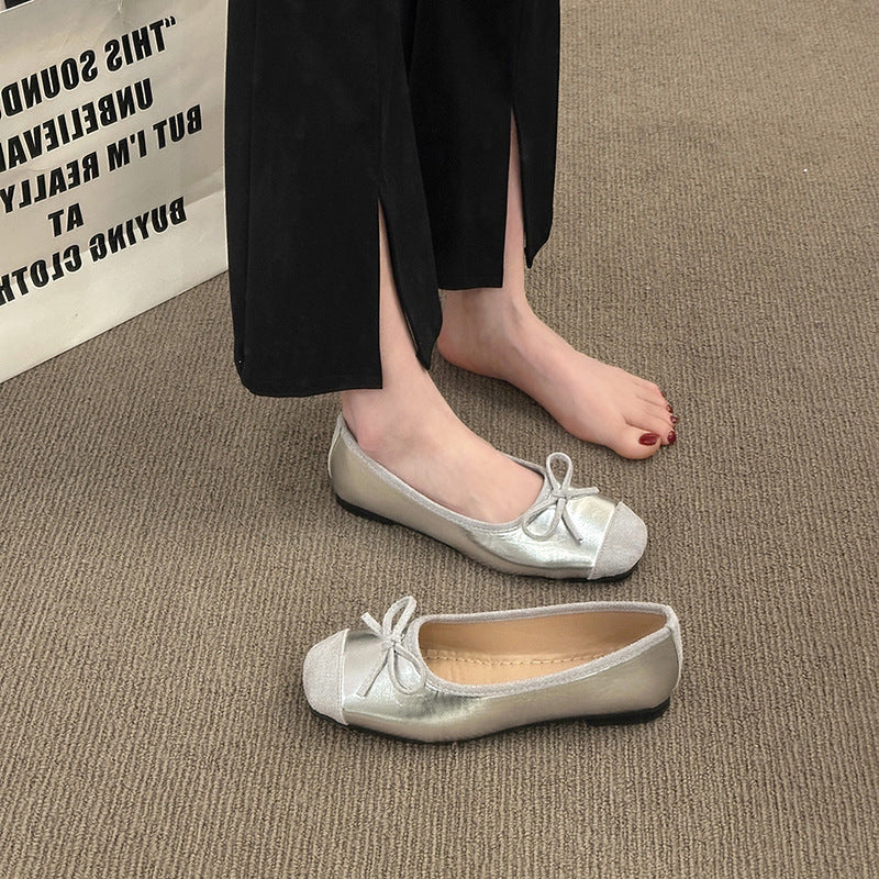 Damen Ballerinas mit modischem Glitzerakzent und flexiblem Sohlenprofil R&B