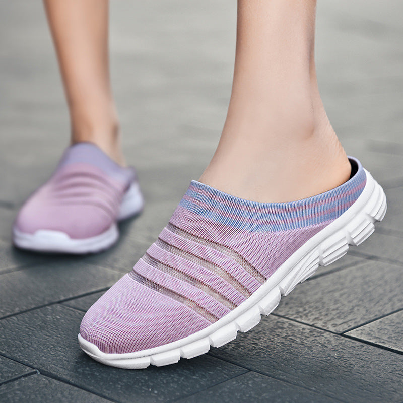 Damen Bequeme Clogs mit atmungsaktivem Obermaterial und rutschfester Sohle