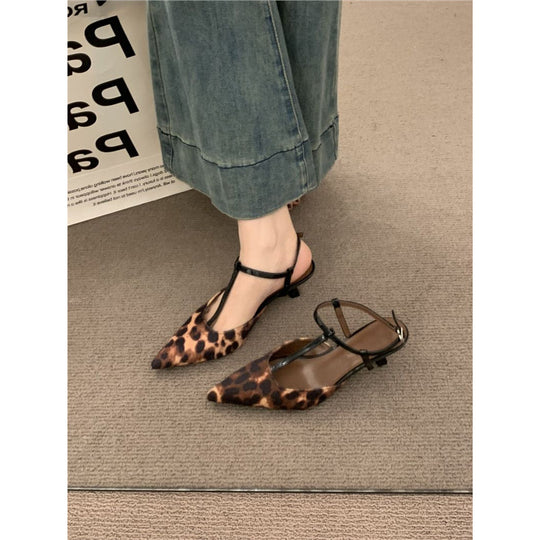 Damen spitze Slingback Ballerinas aus weichem Veloursleder R&B