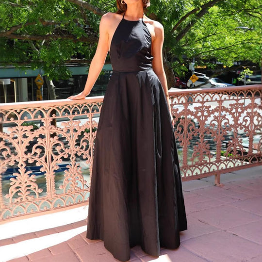 Damen Maxi-Rock mit hohem Taillenbund und elegantem Chiffon-Überwurf R&B