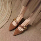 Damen elegante Ballerina-Pumps mit modischem Schleifenakzent und komfortabler Innensohle R&B