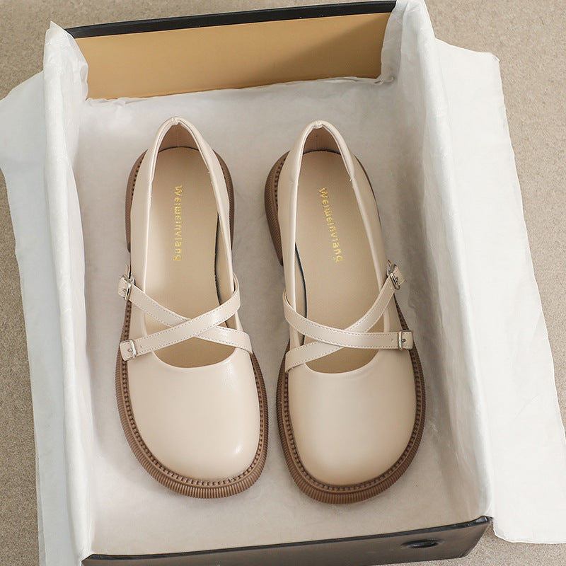 Damen Ballerinas mit modernem Riemenverschluss und Komfortsohle