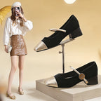 Damen Mary Jane Schuhe mit glänzendem Absatz R&B
