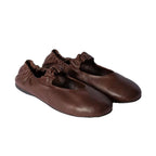 Damen bequeme Ballerinas mit elastischem Riemen und geschmeidiger Lederoberfläche R&B