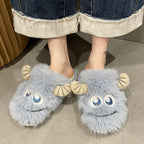 Damen Flauschige Hausschuhe mit tierischem Design EB