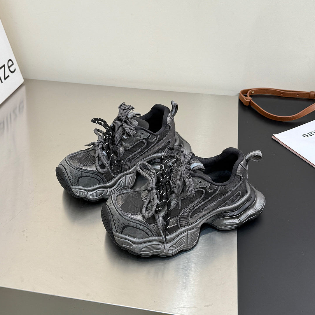 Damen Sportliche Chunky Sneakers mit atmungsaktiver Mesh-Oberfläche R&B