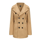 Herren eleganter und stilsicherer Peacoat mit doppelter Knopfreihe R&B