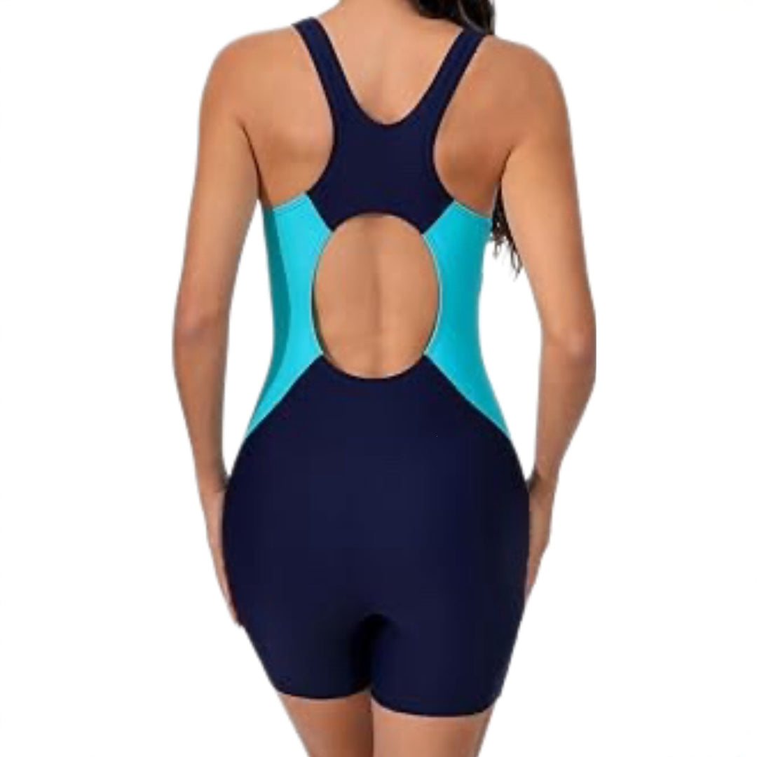 Damen Sportlicher Schwimmanzug mit kurzen Beinen R&B