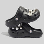 Damen Modische Clogs mit dekorativen Perlen und einzigartigem Design