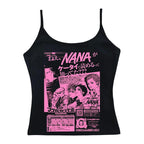 Damen Crop-Top mit kreativem grafischen Druck R&B