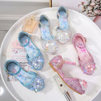 Mädchen Glitzernde Ballerinas mit Blumenapplikationen R&B