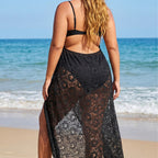 Damen Elegantes transparentes Strandkleid R&B