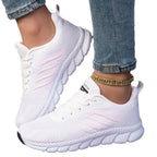 Damen nan gestrickter Schlupf-Sneaker mit elastischem Schaft, Zier-Schnürung und segmentierter Dämpfungssohle R&B