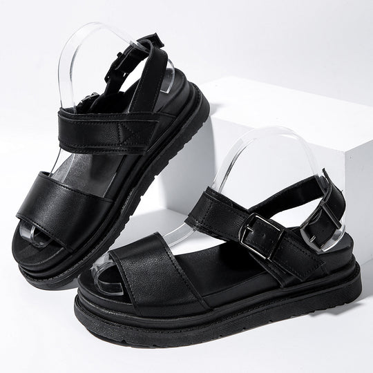 Damen Trendige Komfort-Sandalen mit verstellbarem Riemen und rutschfester Sohle R&B
