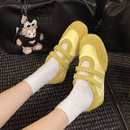 Damen bequeme Sneaker mit doppeltem Klettverschluss R&B